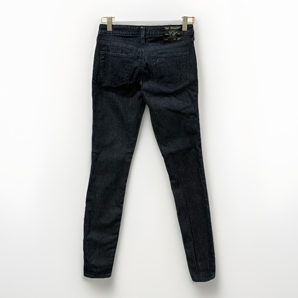 True Religion Halle Super Skinny‎ Jeans Women's 25 Dark Wash Stretch Denim Y2K - Picture 2 of 4